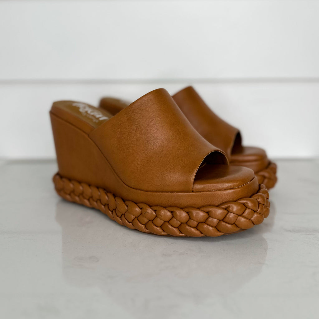 Black Patent Croco Reality Wedges - Corkys main image 0