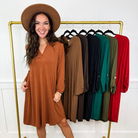 Dear Scarlett dresses from the Avery Mae Boutique in size inclusive regular and curvy sizes.