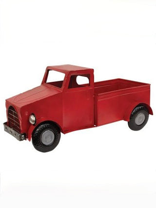 Red Truck Metal Decor