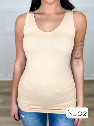 Basic Reversible V & Scoop Neck Tank Top - Multiple Colors