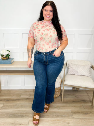 Judy Blue Lyla Mid-Rise Bootcut Jeans - Dark Wash (Non-Distressed)