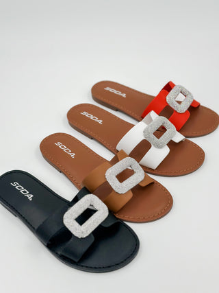 Tell Me I'm Cute Faux Leather Sandals - 4 colors!