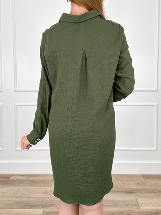 Dear Scarlett Why Didn't You Stay Cotton Dress - Multiple Colors