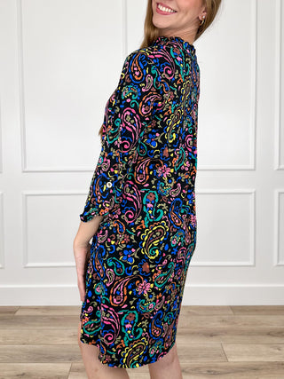 Dear Scarlett Let it Be Known Wrinkle-Free Black Gabby Dress