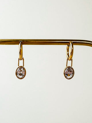 Watch in Wonder Gold Drop Earrings