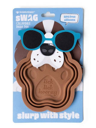 On the Go Silicone Dog Dish - 2 options!