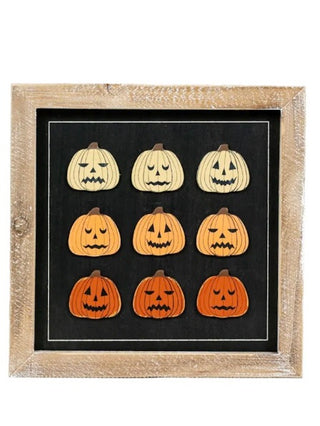 Spooky Cute Pumpkins Reversible Sign