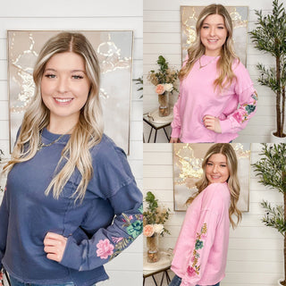 The Whole Time Cotton Long Sleeve Avery Mae Top - 2 colors!