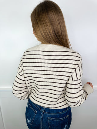 Truth or Dare Knit Long Sleeve Avery Mae Sweater Top - 2 colors!