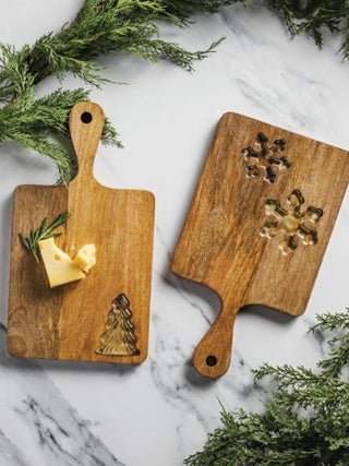 Christmas Clarity Wood Serving Board - 2 options!