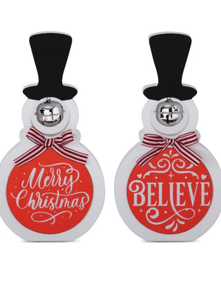 Jingle Bell Frosty Shelf Sitter - 2 options!