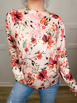 What Could Have Been Knit Long Sleeve Cream Avery Mae Sweater Top