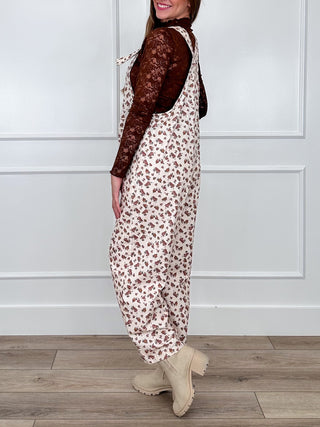 Don't Forget to Write Cotton Cream Avery Mae Overalls