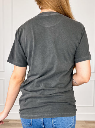 Classic Costume Party Cotton Short Sleeve Grey Avery Mae Graphic Tee Shirt (Comfort Colors)