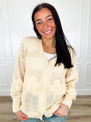 Check My Work Knit Long Sleeve Avery Mae Button Up Cardigan - Multiple Colors