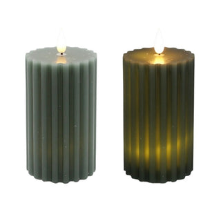 You'll be the Envy Ribbed LED Pillar Candle - 3 options!