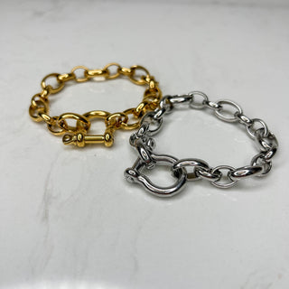 Living for Chaos Chain Link Bracelet - 2 options!