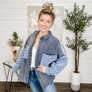 Style Me Chic Cotton Long Sleeve Avery Mae Shacket - 2 colors!