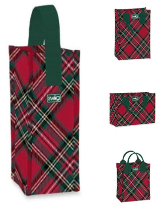 Swig Holiday Plaid Reusable Bag - 4 options!