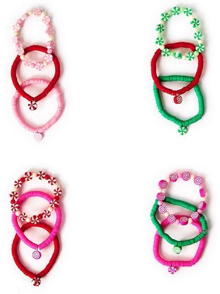 Peppermint Swirl Bracelet Set - 4 options!
