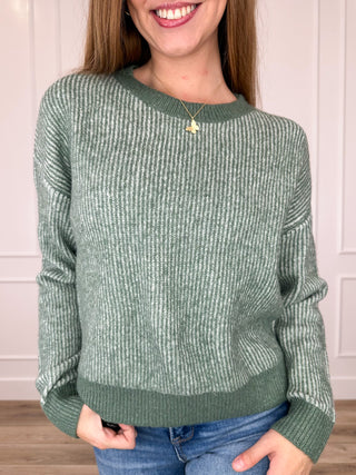 Michelle Mae Dreaming Big Knit Long Sleeve Sweater Top - Multiple Colors