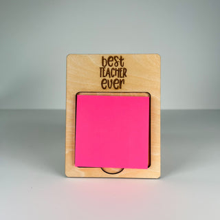 Teacher Wooden Post it Holder - 2 options!