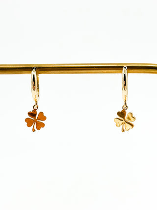 Lucky in Life Gold Drop Earrings