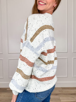 Sew In Love And Nothing Else Knit Long Sleeve White Sweater Top