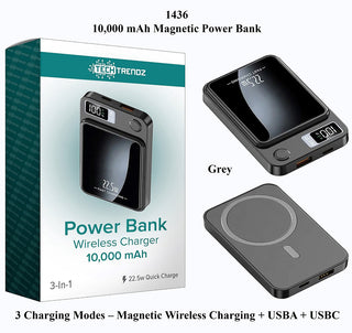 PRE-ORDER TECH 10,000 mAh Power Bank Wireless Charger