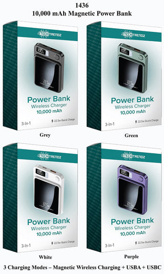 PRE-ORDER TECH 10,000 mAh Power Bank Wireless Charger