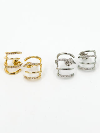 B.B. Lila Forever a City Girl Huggie Earrings - Multiple Colors