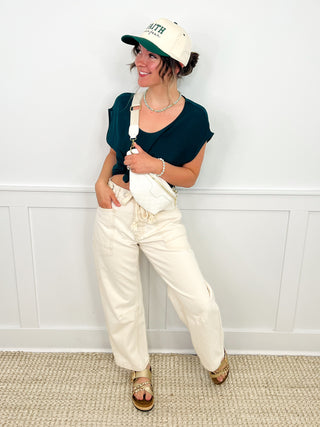 Find Me Around Rayon Blend Short Sleeve Avery Mae Cropped Top - 3 colors!