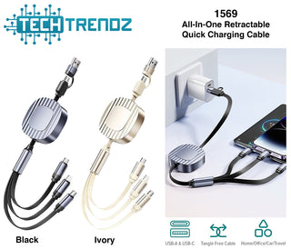 PRE-ORDER TECH All in One Retractable Cable