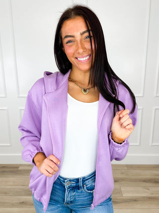 Can Hardly Resist Lightweight Long Sleeve Avery Mae Full Zip Hoodie Sweatshirt - Multiple Colors