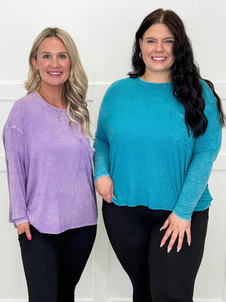 Zenana Casual Upgrade Rayon Blend Long Sleeve Top - 4 colors!