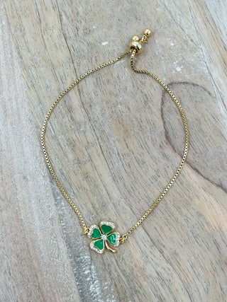 Lucky to Know You Gold Bracelet