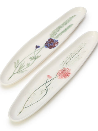 Botanical Bliss Ceramic Tidbit Plate - Multiple Options