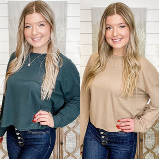 What's in a Name Wishlist Long Sleeve Top - 2 colors!