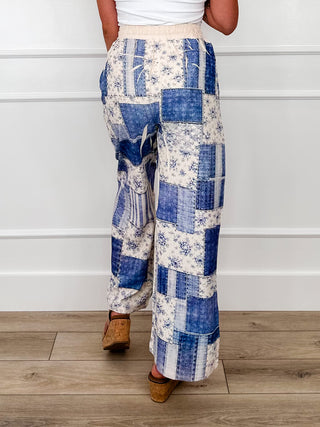 Lead the Way High-Rise Wide Leg Blue Avery Mae Bottoms