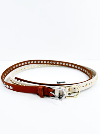 Circle Back Leather Belt - Multiple Colors