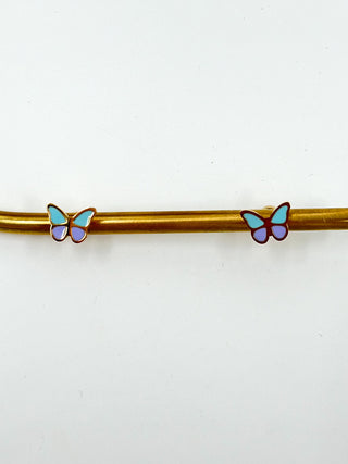 Butterfly Fly Far Away Twist Back Stud Earrings