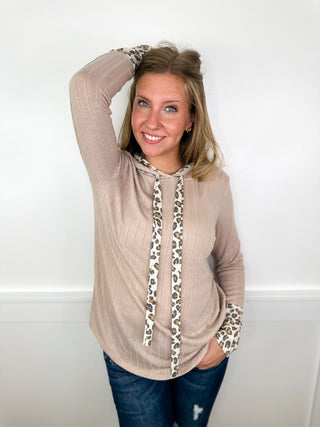 Continue Forward Knit Long Sleeve Avery Mae Hooded Top - 3 colors!