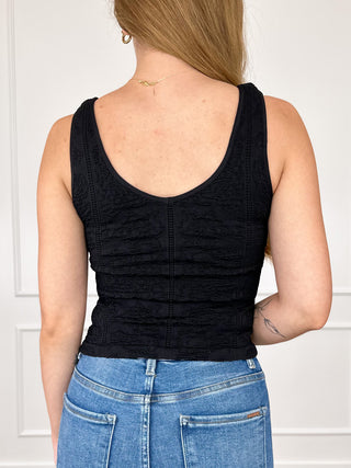 Hold You Close Reversible Avery Mae Mom Cropped Tank Top - Multiple Colors