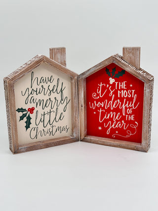 Cozy Christmas Home Wood Decor - Multiple Options
