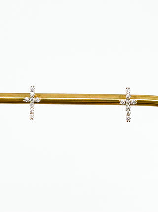 Shimmering in Faith Gold Stud Earrings