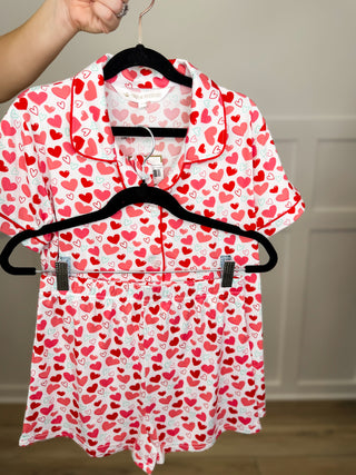 Kids To Be Loved Lightweight White Avery Mae PJ Set