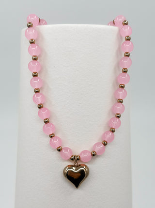 Lovestruck Loop Beaded Gold Necklace