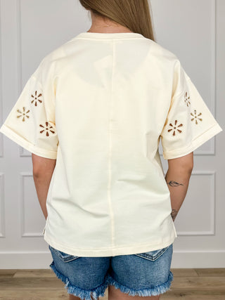 Never Stop Growing Cotton Blend Short Sleeve Avery Mae Top - Multiple Colors