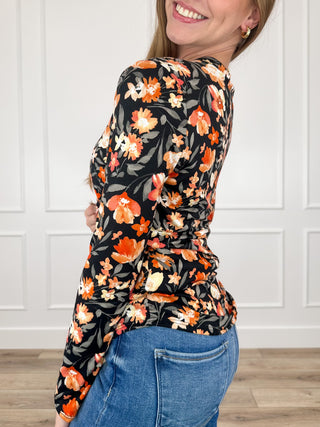 Keep it Close Long Sleeve Black Avery Mae Top