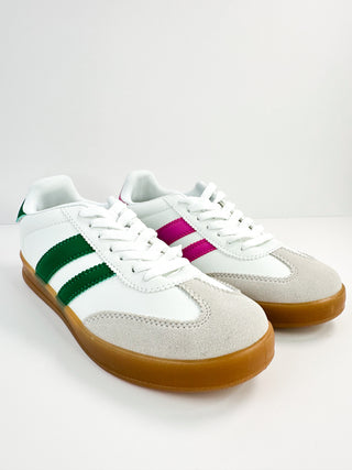 Take Me Anywhere Faux Leather Sneakers - Multiple Colors